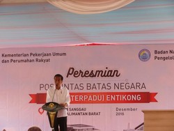 Resmikan Pos Lintas Batas Entikong, Jokowi: Jangan Ada Pungli, Saya Akan Awasi