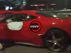 Balapan Ilegal, Ferrari Ini Terlibat Tabrakan