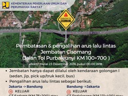 Gara-gara Curah Hujan, Jembatan Cisomang Tol Purbaleunyi Geser 53 Cm
