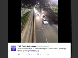 Malam Natal, Jalanan Dalam Kota dan Tol ke Luar Jakarta Lengang