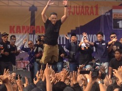 Kampanye di Pondok Pinang, Agus Yudhoyono Lompat Moshing Lagi