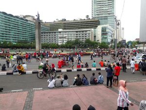 Meski Dishub Berkali-kali Umumkan CFD Ditiadakan, Warga Tetap Berdatangan ke HI