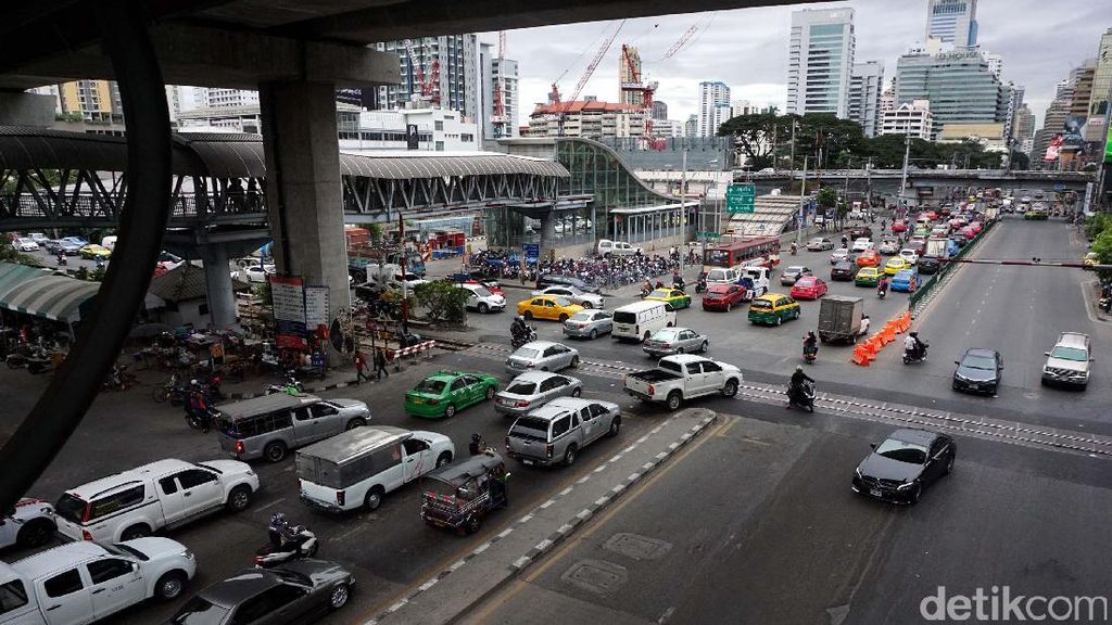 Begini Penampakan Kemacetan di Kota Bangkok