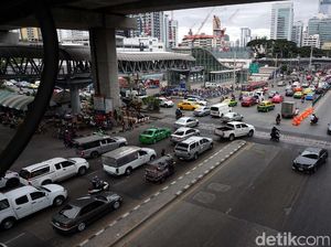 Begini Penampakan Kemacetan di Kota Bangkok