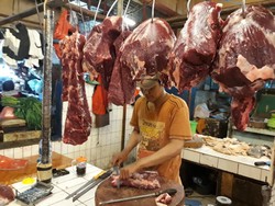 Harga Daging Sapi Lokal di Pasar Palmerah Masih Mahal Rp 120.000/kg