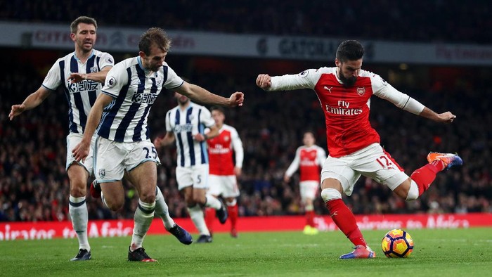 Gol Giroud Menangkan Arsenal atas West Brom