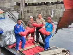 Polres Dumai Tangkap Kapal Pengangkut Bawang Merah Ilegal dari Malaysia