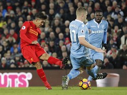 Liverpool Sementara Unggul 2-1 atas Stoke