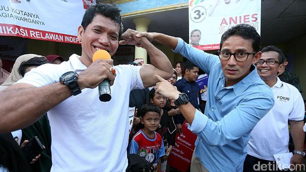 Sandiaga Uno Kampanye di Kebagusan