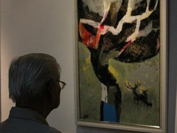 Lukisan Rama dan Jatayu Maestro I Gusti Made Deblog Dipamerkan