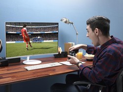 Monitor Lengkung Samsung Beraksi di Las Vegas