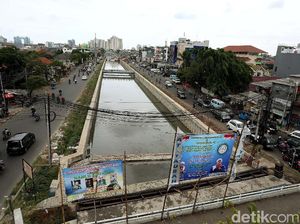 Begini Kondisi Kali Sentiong Kemayoran