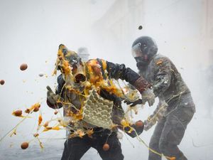 Heboh! Spanyol Punya Festival Perang Telur & Tepung Terigu
