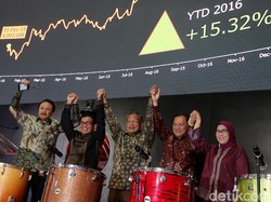IHSG Sepanjang Tahun 2016 Naik 15,32%, Darmin: Patut Kita Banggakan