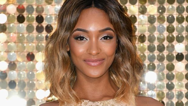 NEW YORK, NY - FEBRUARY 15:  Model Jourdan Dunn poses backstage at the Jeremy Scott Fall 2016 fashion show during New York Fashion Week: The Shows at The Arc, Skylight at Moynihan Station on February 15, 2016 in New York City.  (Photo by Astrid Stawiarz/Getty Images for NYFW: The Shows)