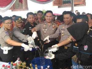 Ribuan Botol Miras dari 21 Tempat Hiburan Disita