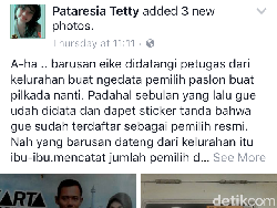 Viral, Warga Kramatjati Protes Rumahnya Ditempel Stiker Agus-Sylvi