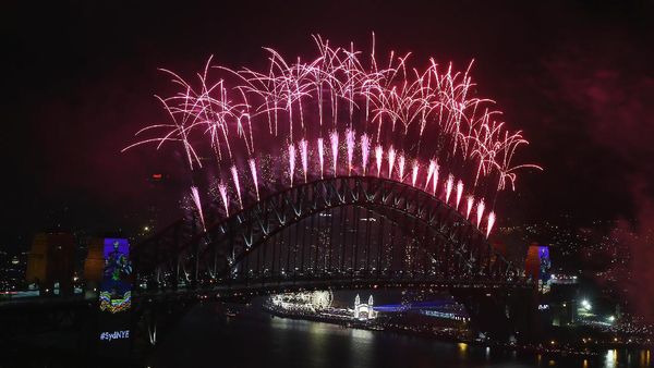Begini Penampakan Pesta Kembang Api di Sydney