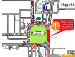 Ada Car Free Night, Arus Lalin di Kota Bogor Dialihkan