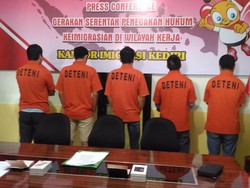 5 TKA Asal China Diitangkap di Kediri, Imigrasi Tunggu Kedatangan Sponsor