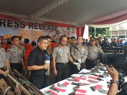 Sepanjang Tahun 2016, Polda Sumsel Amankan 1.367 Senjata Rakitan
