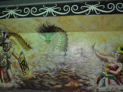 Mural Keren Hiasi Jembatan Kahayan, Palangkaraya