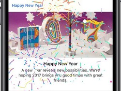 Kembang Api Semarakkan Tahun Baru di Facebook