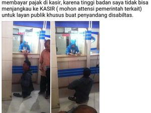 Ece Curhat Tidak Adanya Layanan Khusus Difabel di Samsat Sukabumi