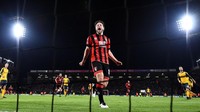 Harry Arter merayakan gol yang dicetak oleh Callum Wilson di menit ke-21. Dylan Martinez/Reuters/detikFoto.