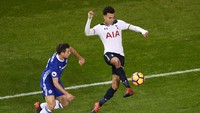 Musim 2015/2016 sampai 2017/2018 adalah momen terbaik Dele Alli bersama Tottenham Hotspur. Alli berturut-turut bikin 10 gol dan sembilan assist, 18 gol dan sembilan assist, serta sembilan gol dan 11 assist di Liga Inggris (Getty Images)