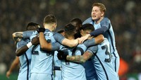 Manchester City lolos dari babak ketiga setelah melumat West Ham United dengan skor meyakinkan 5-0. Pool/John Sibley/Reuters/detikFoto.