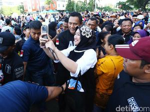 Kampanye di Kembangan, AHY Disambut Meriah