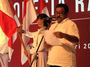 Rano Karno Bacakan Dedication of Life di HUT PDIP