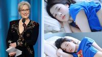 Momen Seru di Golden Globe 2017, Sulli Kembali Foto Nyeleneh
