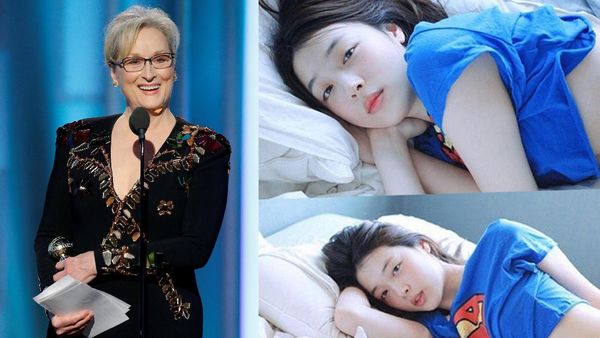 Momen Seru di Golden Globe 2017, Sulli Kembali Foto Nyeleneh