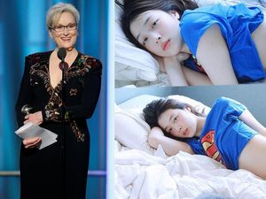 Momen Seru di Golden Globe 2017, Sulli Kembali Foto Nyeleneh