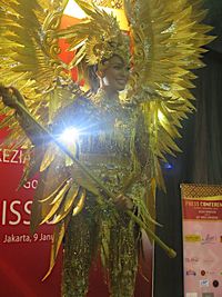 Kostum Megah Burung Garuda Akan Dipakai Puteri Indonesia Di Miss