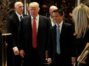 Jack Ma dan Trump Saling Puji, Saham Alibaba Lompat 1,1%
