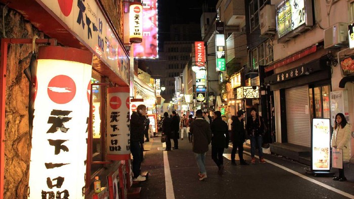 Red Light District Kabukicho Jepang Kawasan Red Light District Kabukicho di Kota Tokyo, Jepang