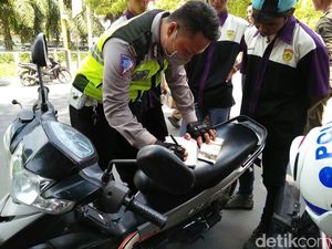 Razia di Sekolah, Polisi Sita 56 Motor Pelajar