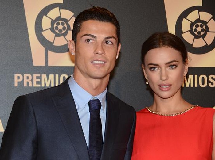 MADRID, SPAIN - OCTOBER 27:  Cristiano Ronaldo and Irina Shayk attend the LFP (Professional Football League) Awards Gala 2014 on October 27, 2014 in Madrid, Spain.  (Photo by Europa Press/Europa Press via Getty Images)