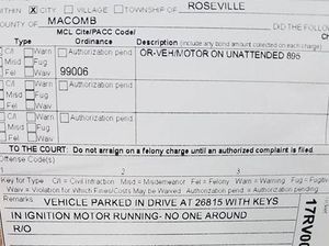 Tinggalkan Mobil dalam Kondisi Menyala, Seorang Pria Ditilang