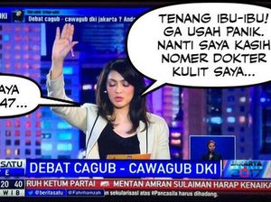 Ira Koesno dan Alexis Bersaing Jadi Meme Kocak Debat Cagub