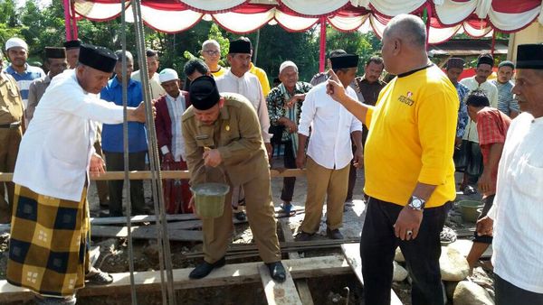 Masjid yang Rusak Akibat Gempa Aceh Mulai Dibangun