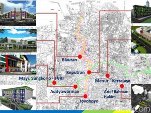 Sarana Penunjang Trem di Surabaya Mulai Dibangun