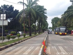Massa Pro-Kontra Ahok Bubar, Jl Depan Kementan Kembali Dibuka