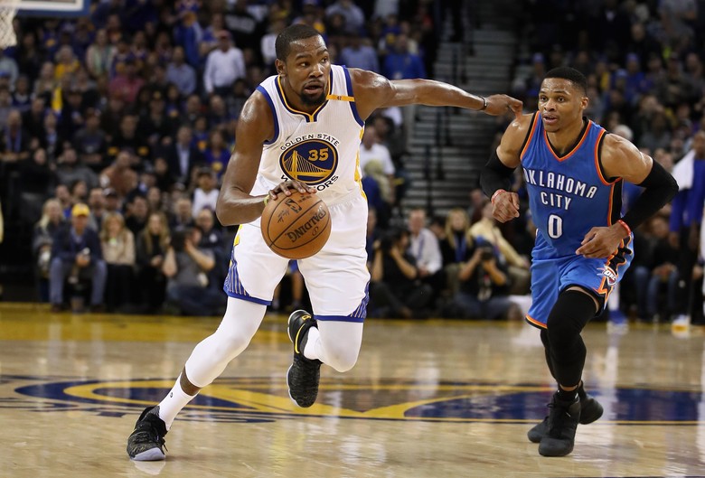 Cetak 40 Poin, Durant Antar Warriors Hajar Thunder
