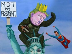 Lukisan Trump dan Madonna Jadi Viral di Sosmed