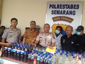 Polisi Tangkap Penjual dan Sita 733 Liter Miras di Semarang