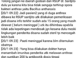 Kementan Ikut Bicara Kabar Anak di Sleman Meninggal karena Antraks